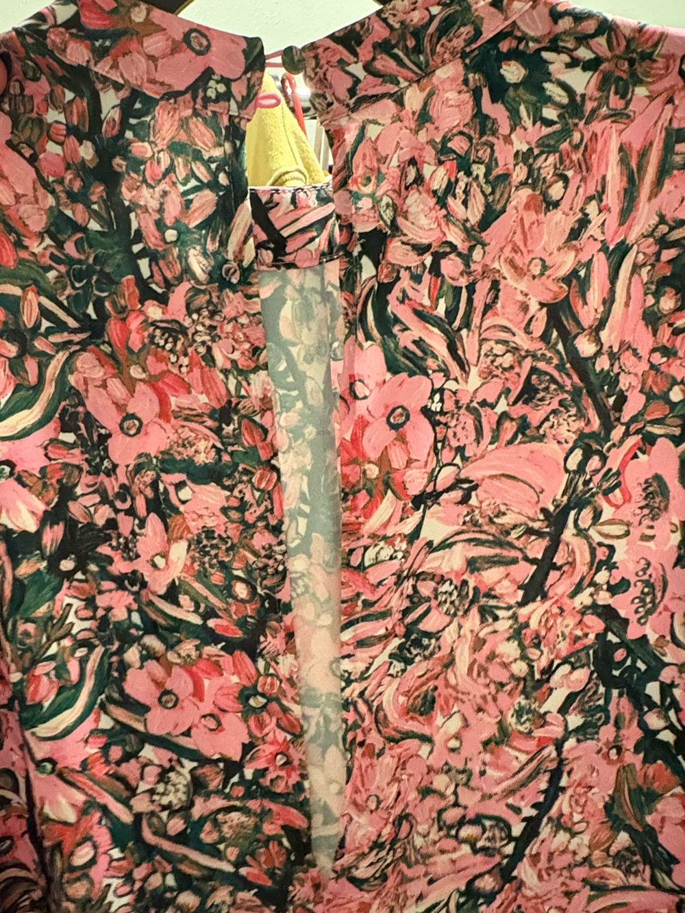 H&M Pink Floral Long Sleeve Midi Dress - Picture 5 of 6